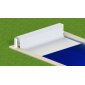 Pool Oberflurrollladen SMART - f&uuml;r Monaco 650 - 650 x 330 x 150 cm  | PVC Lamellen | Wei&szlig;