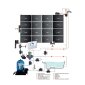 OKU Solarabsorber Komplettset Premium 12,7 m&sup2; | inkl. Motorkugelhahn und Differenztemperaturregler Suncontrol