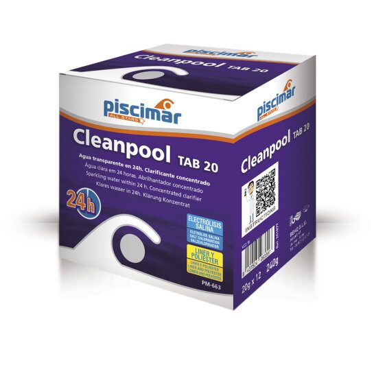 Cleanpool Reinigungstabletten, 12x 20g Tabs für Pools bis...