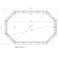 Sumatra Pro Line Holzpool Oval 6,40 x 4,00 x 1,38 m | Inkl. Zubeh&ouml;r