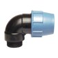 PVC FlexFit &Uuml;bergangs-Winkel 90&deg; Klemm x Au&szlig;engewinde &Oslash; 50 mm
