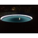 LED-Stahlwandpool Rund Ibiza &Oslash; 360 x 120 cm Blau