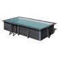 COMPOSITE Pool Rechteckig 606 x 326 x 124 cm - inklusive Lampenausschnitt und LED-Projektor