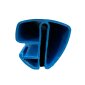 Kombi-Spezialhandlauf Kunststoff Blau in Oval 6,00 x 12,00 m
