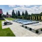 Poolüberdachung PRESTIGE - für alle Poolgrößen - UV-Klarglas - Aluminium Struktur