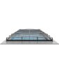 Pool&uuml;berdachung PRESTIGE - UV-Klarglas - Aluminium Struktur | 3,00 x 4,41 m