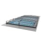 Pool&uuml;berdachung COMFORT - f&uuml;r alle Poolgr&ouml;&szlig;en - UV-Klarglas - Aluminium Struktur