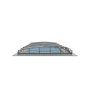 Poolüberdachung COMFORT PRO - für alle Poolgrößen - UV-Klarglas - Aluminium Struktur